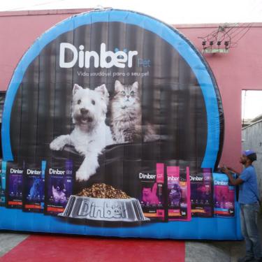 Painel inflável - DINBER PET - 4m de altura