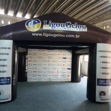 Tenda Inflável - Mod. Mini Casa - 2x2m- Ligou Gelou Climatização